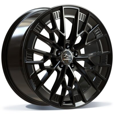 Fondmetal 1972 (8300) - GLOSSY BLACK - 11J x 21inch ET38 5x114.3 naaf 75