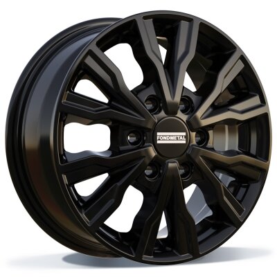 Fondmetal PRO2 (8600) - GLOSSY BLACK - 7J x 17inch ET50 6x130 naaf 84.1