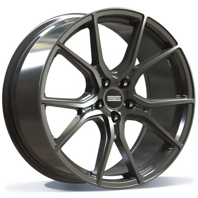 Fondmetal STC45 - GLOSSY TITANIUM - 10.5J x 20inch ET45 5x114.3 naaf 70.4