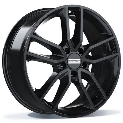Fondmetal KOROS (FMI06) - GLOSSY BLACK - 7J x 17inch ET35 5x114.3 naaf 66.1