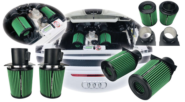 GREEN Vervangingsfilter Audi R8 [4S] 2015- 09/2018- 5.2 FSI quattro 456kw