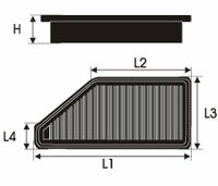 GREEN Vervangingsfilter BMW 6 (E63/64) 2003- 2004-2011 630 Ci 190/200kw