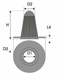 GREEN Vervangingsfilter Ford Explorer 1995-2000 4.0 V6 115kw