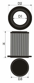 GREEN Vervangingsfilter Ford Tourneo Connect II 2013- 07/2015- 1.5 TDCi 55/74/77kw