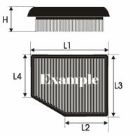GREEN Vervangingsfilter Honda Vezel 2014- 1.8