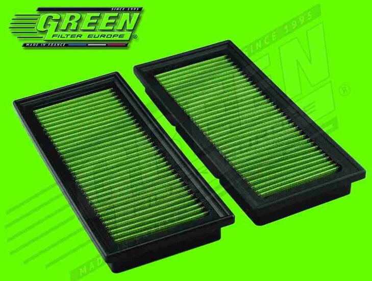 GREEN Vervangingsfilter Mercedes Benz C (W205) 2014- 10/2014- C63 S AMG 375kW set van 2 filters