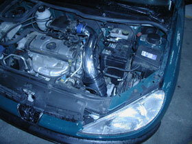 Cold Air Intake Peugeot 206/CC/SW benzine 1.1, 1.4