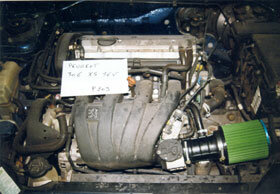Cold Air Intake Peugeot 306 benzine 2.0 16V Cabrio 97kw