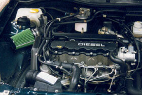 Cold Air Intake Opel Astra F diesel 1.7 TD 50kw