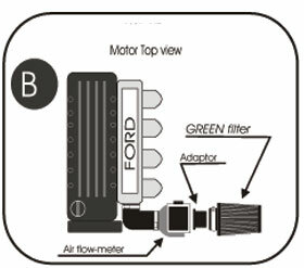Cold Air Intake Ford Sierra benzine 2.0i
