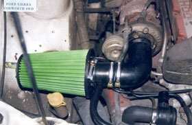 Cold Air Intake Ford Sierra benzine Cosworth 2.0 16V turbo 162kw 4x4