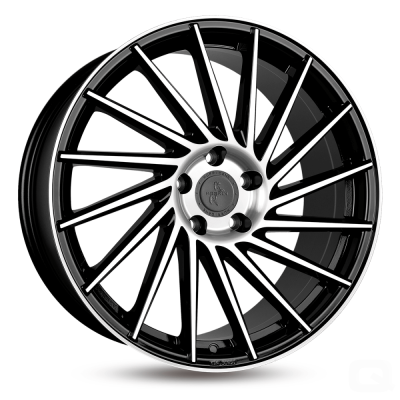 Keskin KT17 - BLACK FRONT POLISH - 8J x 18inch ET40 5x114.3 naaf 72.6