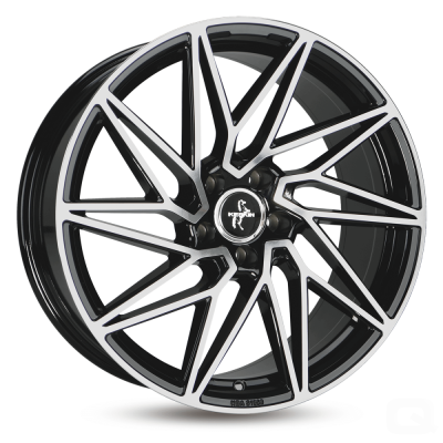 Keskin KT20 - BLACK FRONT POLISH - 8J x 18inch ET40 5x114.3 naaf 72.6