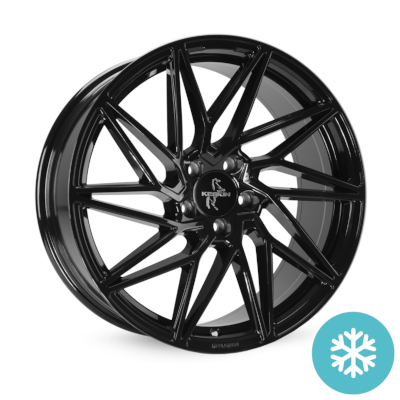 Keskin KT20 - BLACK PAINTED - 8J x 18inch ET40 5x114.3 naaf 72.6
