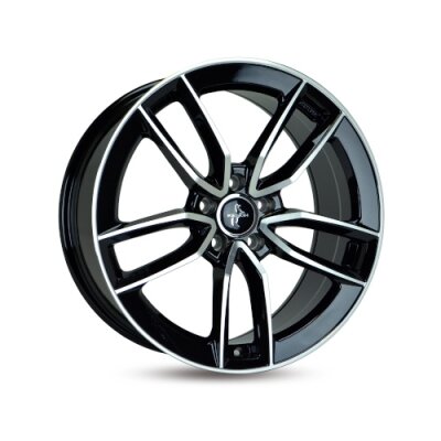 Keskin KT21 - BLACK FRONT POLISH - 7.5J x 17inch ET45 5x108 naaf 72.6