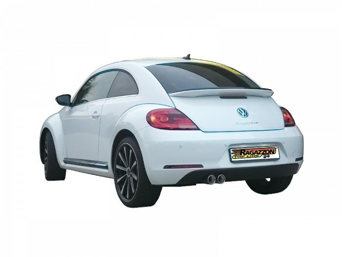 Stainless steel centre silencer - Oversized exhaust pipe diameter 60 mm