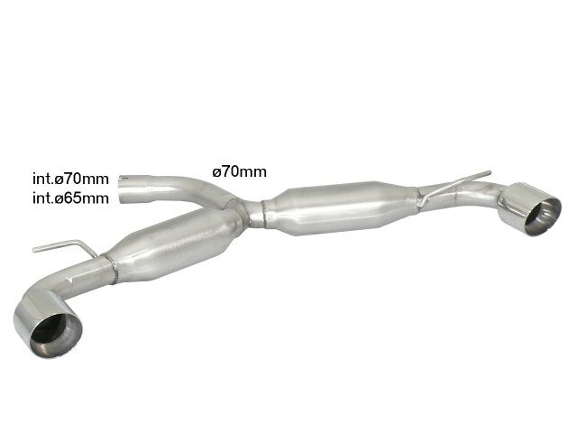 Ragazzon Einddemper VW Golf Mk6 (typ 1K) - 2.0 GTI TSI (155 / 173kW) &oslash;70mm 2009-