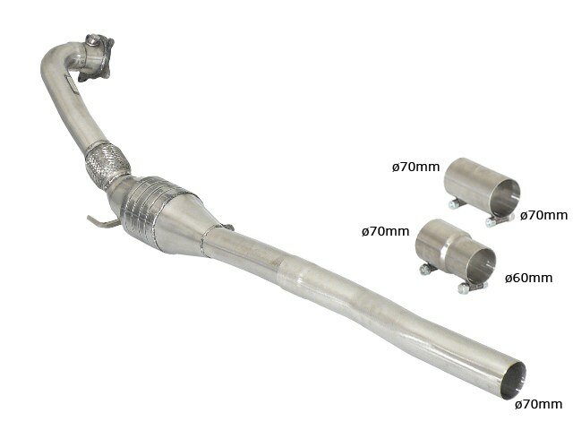 Ragazzon Metalen katalysator 200 cpsi VW Golf Mk6 (typ 1K) - R 2.0TSI (199kW) &oslash;70mm 2010-