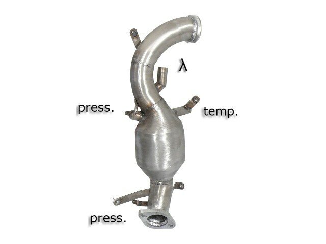 Ragazzon Katalysator + RVS Roetfilter Vervangingspijp Alfa Romeo 159 - 2.0JTDm (125kW) + Sportwagon 2009-2012