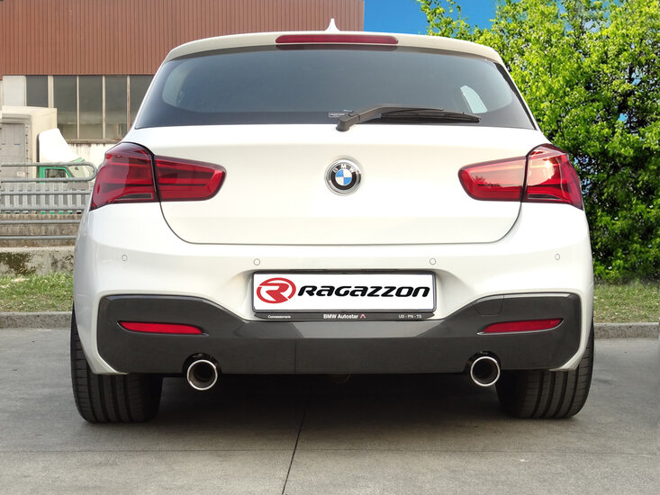 Stainless steel rear silencer left/right each with round Sport Line tail pipe 102 mm&nbsp;&nbsp; with integrated valve.The valve is controlled by the OEM valve motor.&nbsp;&nbsp;