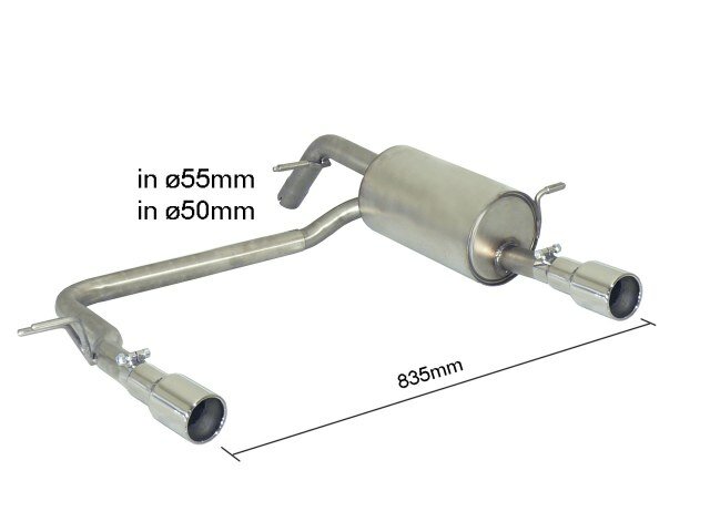 Ragazzon Einddemper Peugeot 208 Mk1 2012-2019 - XY 1.6 16V THP (115kW) 2012-