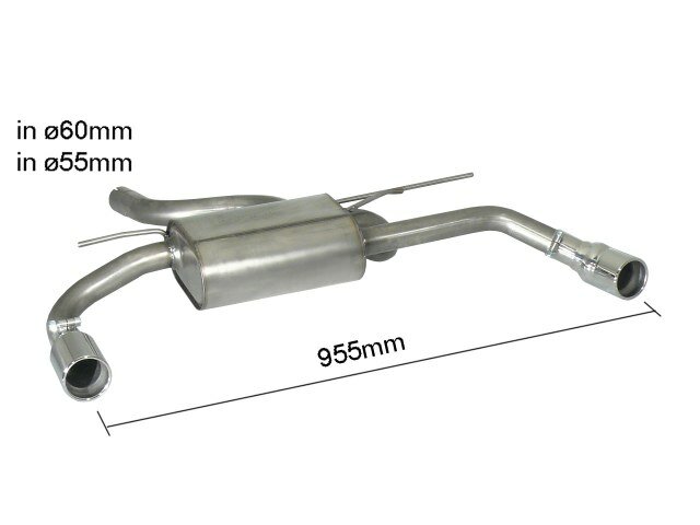 Ragazzon Einddemper BMW 3serie F30-F31-F34-F35 2011-2019 - F30(Sedan) 320D (120kW) 10/2011-