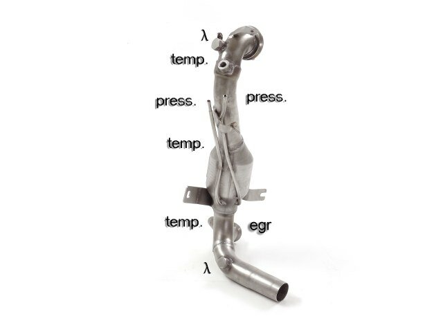 Ragazzon Katalysator + RVS Roetfilter Vervangingspijp Fiat 500 (typ312) 2007- 1.3 Multijet (70kW) 2015-