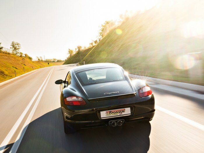 Stainless steel cat replacement pipes group N left/right + Stainless steel rear silencer left/right with central round Sport Line tail pipe 2x90 mm&nbsp;&nbsp;&nbsp;&nbsp; Requires ECU remap&nbsp;