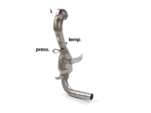 Ragazzon Katalysator + RVS Roetfilter Vervangingspijp Opel Corsa D 2006-2014 - 1.3CDti (55/70kW) 2010-