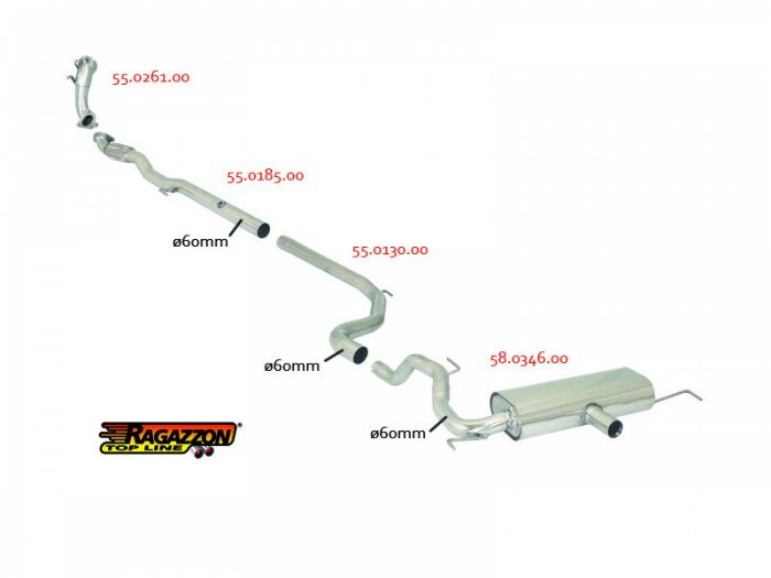 Ragazzon Vervangingspijp Opel Corsa D 2006-2014 - 1.6 Turbo OPC 141kW (typ FT11) 2010-