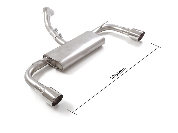 Ragazzon Einddemper Ford Focus Mk4 (typ DEH) 2018- 1.0 Ecoboost (114kW Hybrid - NO Multilink) 2020-