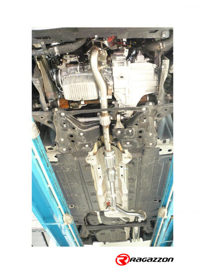 Voorpijp van rvs met flexibele verbinding - extra grote uitlaatpijpdiameter van 60 mm