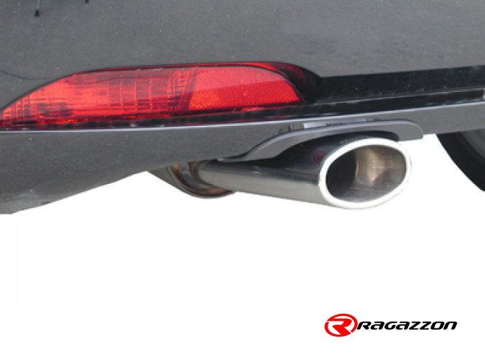 Einddemper van rvs met ovale sport line-uitlaatpijp 110 x 65 mm hydroforming-technologie