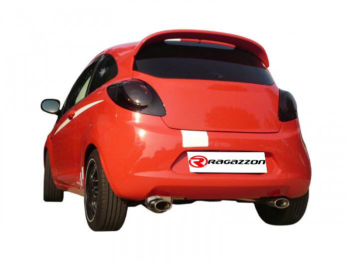 Stainless steel rear silencer with round tail pipe 2x70 mm&nbsp;&nbsp;