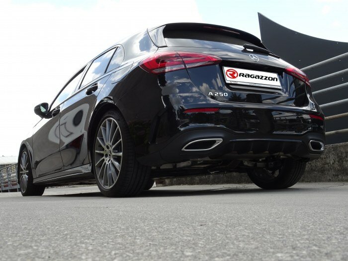 Stainless steel rear tubes for original aesthetic tail pipes Exclusion of the OEM valve. The original valve actuator must be disconnected from the exhaust with the attachment of the supplied emulator. Oversized exhaust pipe diameter 70 mm