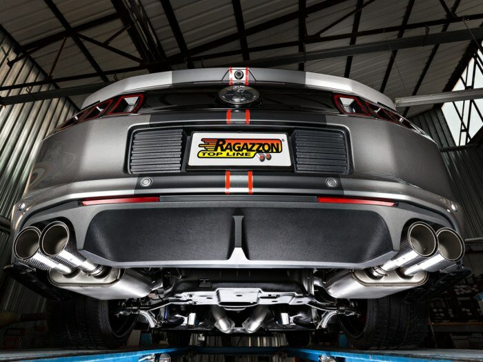 Einddemper van rvs links/rechts met ronde carbon shot-uitlaatpijp van 90 mm