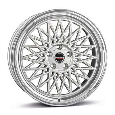 Borbet B - silver rim polished - 8J x 17inch ET35 5x120 naaf 72.5