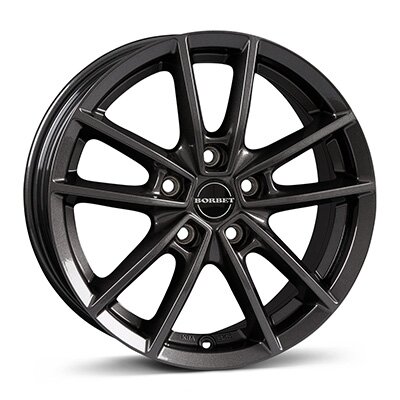 Borbet W - mistral anthracite glossy - 7J x 17inch ET45 5x114.3 naaf 72.5