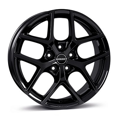 Borbet Y - black glossy - 6.5J x 18inch ET41 5x112 naaf 66.6