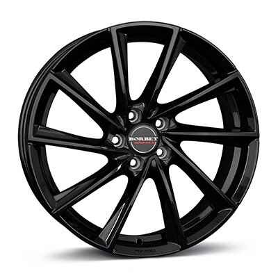 Borbet VTX - black glossy - 8J x 18inch ET45 5x108 naaf 72.5