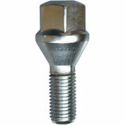 ST Wielbouten - Conisch kegel 60&deg; M12x1.25 SW19 Lengte 28mm, SW19 - set 10 stuks zilver - ST56110077