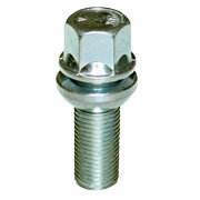 ST Wielbouten - Losse zit Bol-conisch M14x1.5 R14 Lengte 45mm, R14, SW19 - set 10 stuks zilver - ST56110148