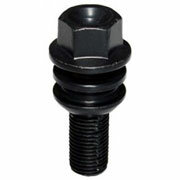 ST Wielbouten - Losse zit Bol-conisch M15x1.25 R14 Lengte 66mm, R14, SW17 - set 10 stuks zwart - ST56110538