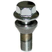 ST Wielbouten - Losse zit Conische kegel 60 M14x1.5 Lengte 38mm, SW19 - set 10 stuks zilver - ST56110158