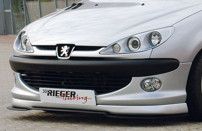 Rieger Tuning voorspoiler lip Peugeot 206