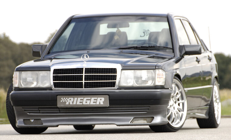 Rieger Tuning voorspoiler lip Mercedes 190 [W201] Sedan