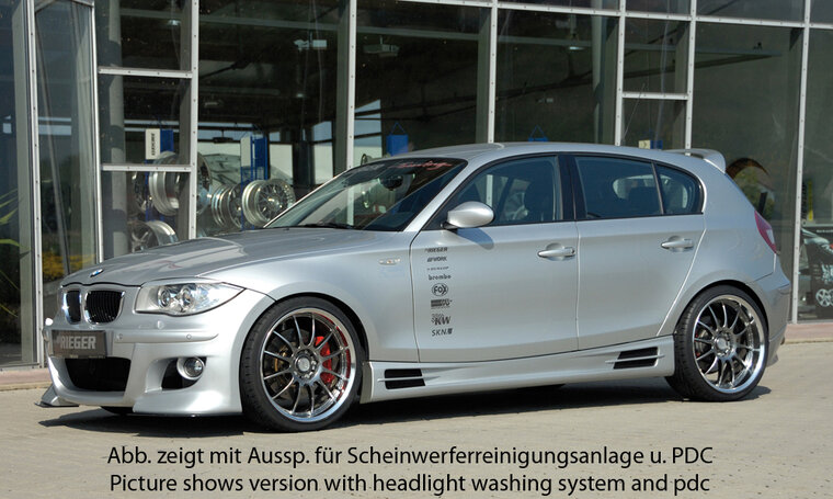 Rieger Tuning voorbumper BMW 1-Serie E81