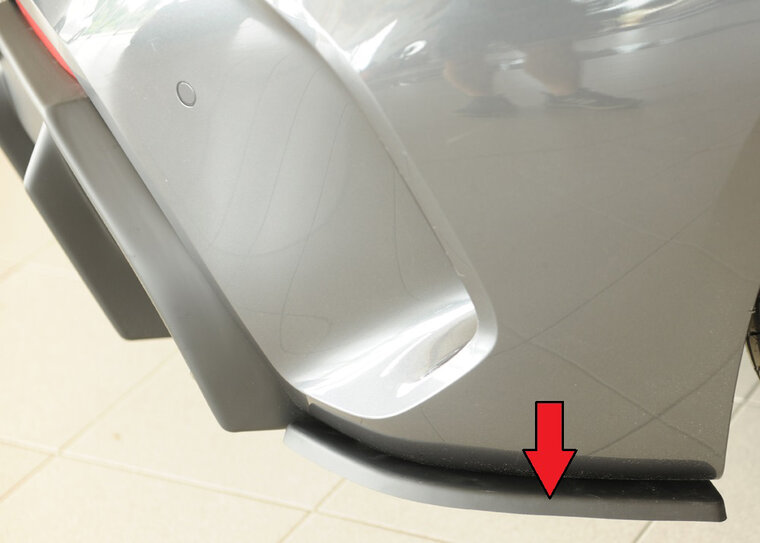 Rieger Tuning achterbumper aanzetstuk lateraal, rechts BMW 1-serie F40