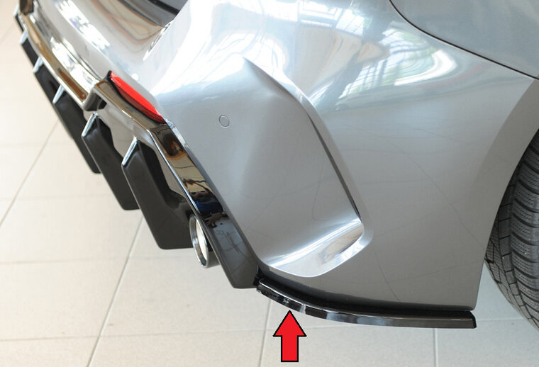 Rieger Tuning achterbumper aanzetstuk lateraal, rechts BMW 1-serie F40