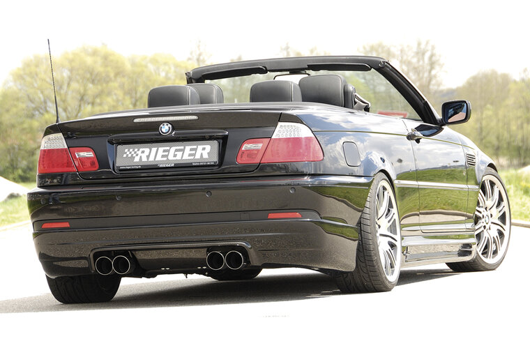 Rieger Tuning achterbumper verlenging BMW 3-serie E46